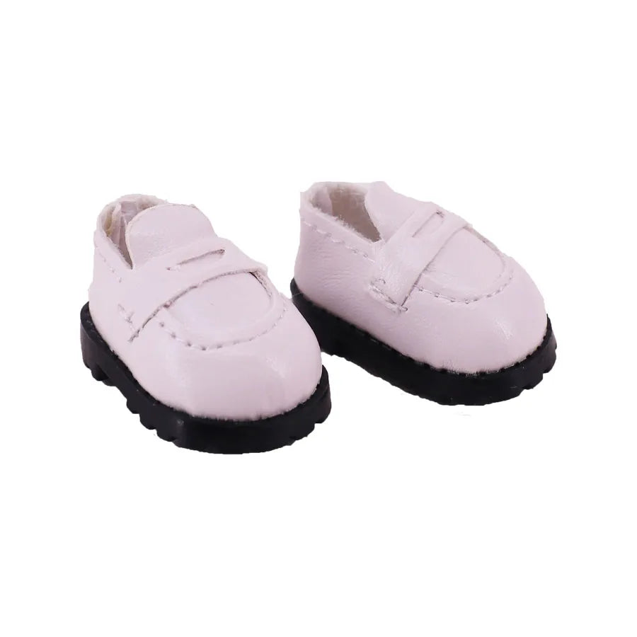 3.8cm Doll Canvas & Leather Shoes for 17cm Labubu Dolls – Cute Doll Clothes Accessories & Gift for Girls