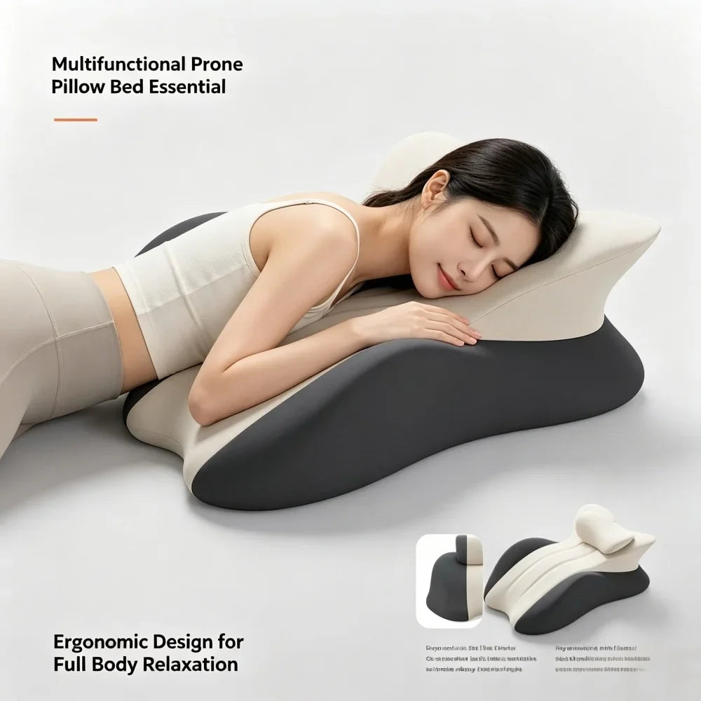 Wedge Pillow - Multi-Positional Memory Foam Ergonomic Support Pillow with Removable Cover