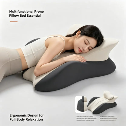Wedge Pillow - Multi-Positional Memory Foam Ergonomic Support Pillow with Removable Cover