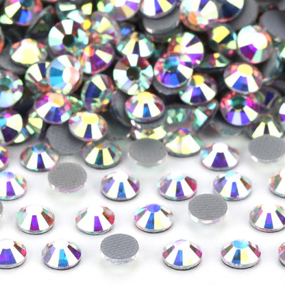 YHB 101-127 Hotfix Crystal Rhinestones - Glitter Glass Flatback Gems for Bags, Shoes, Garments, Phone & Nail Art DIY