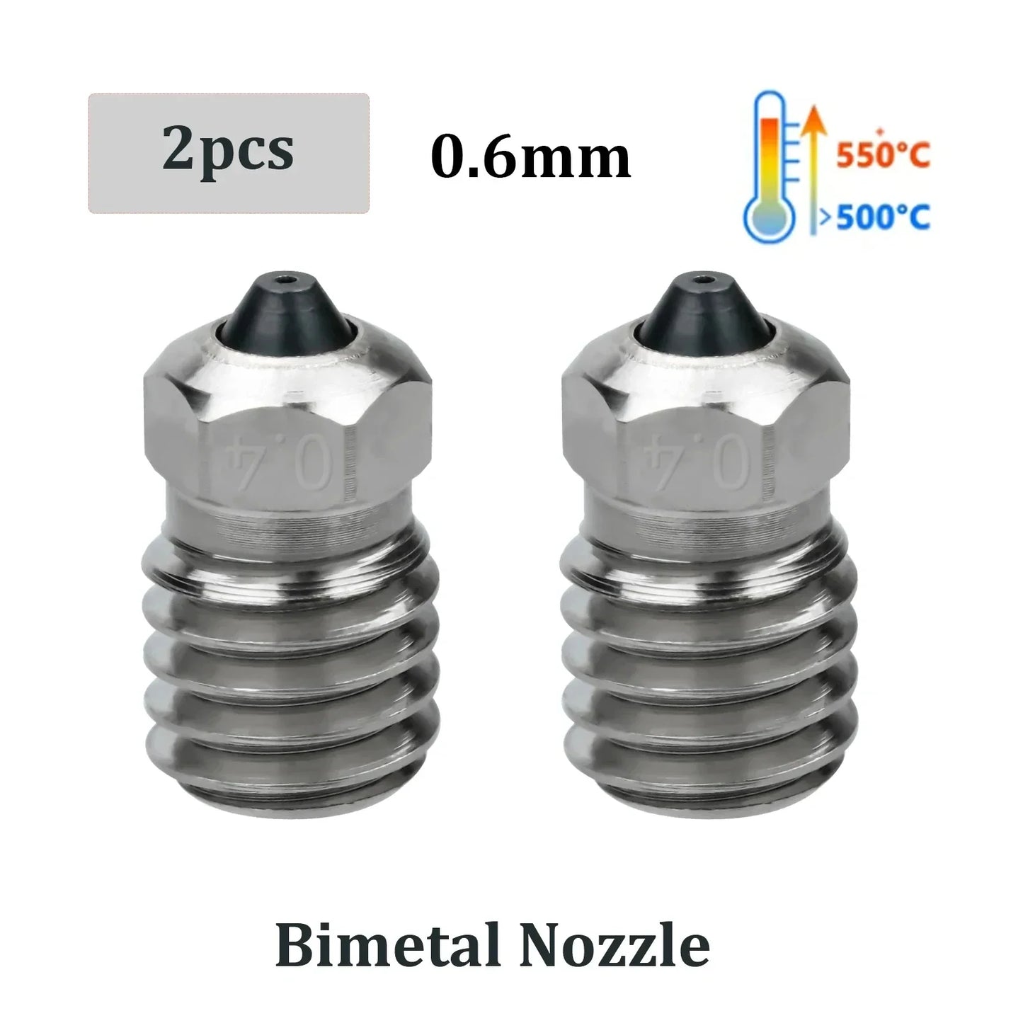 Flashforge Adventurer 5M/5M Pro Nozzle Kit - Quick Detachable Hotend Upgrade with Hardened Steel Printing Nozzle