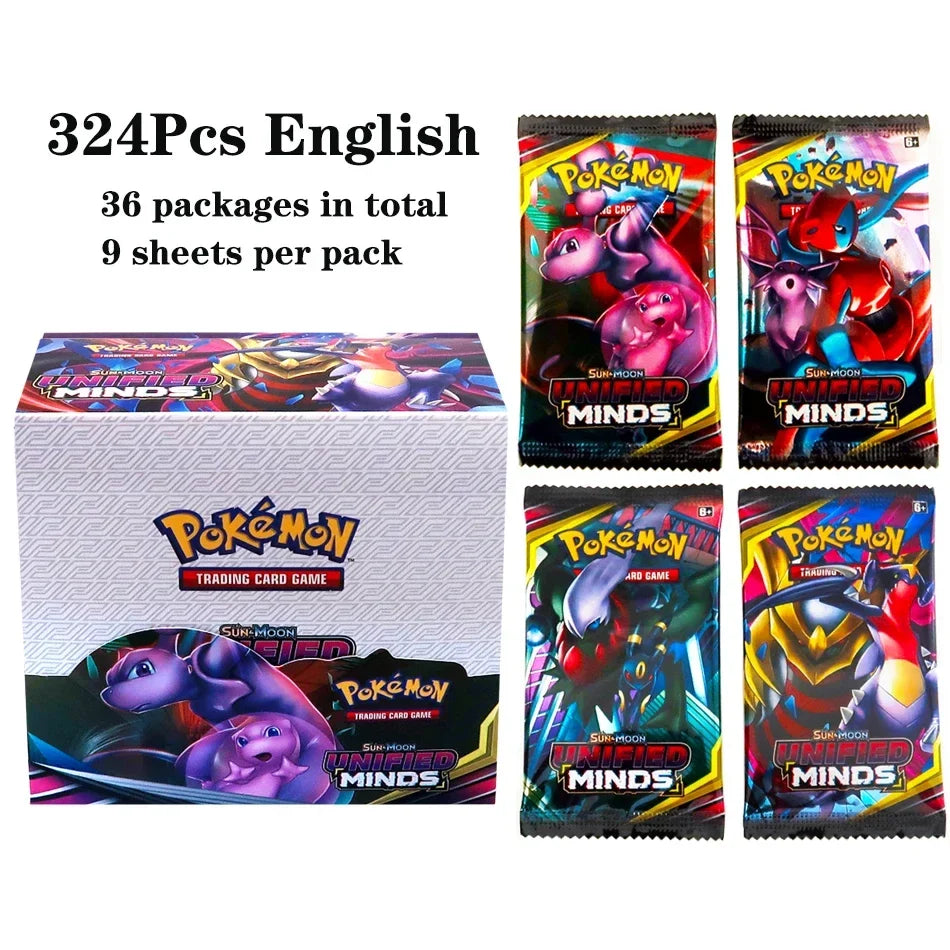 324pcs Pokemon TCG Booster Box - Sword & Shield Fusion Strike Trading Card Packs Display Set with 36 Booster Packs