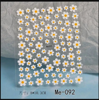 5D Macaron Nail Stickers - Embossed Flower, Fruit, Bear & Rabbit Charms for Summer DIY Manicure Decoration