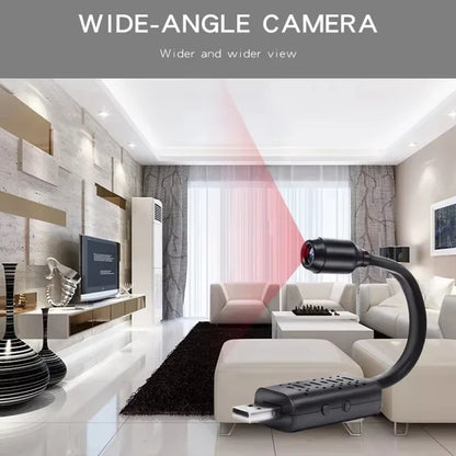 4K USB WiFi Mini Camera - Flexible Lens Motion Detection Video Recorder for Security Monitoring