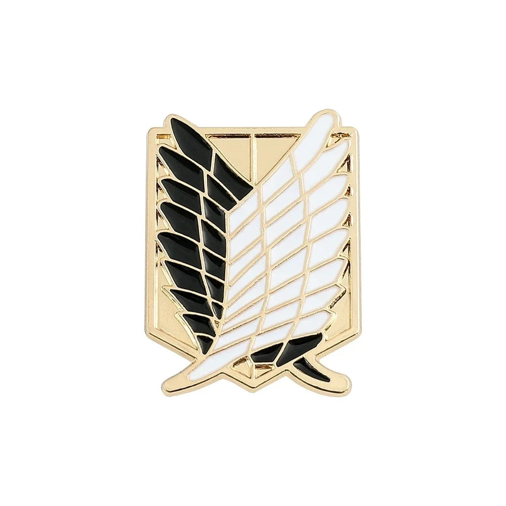 Attack on Titan Enamel Pin Badge - Anime Metal Lapel Pin for Bags, Backpacks & Fan Collectible Gift