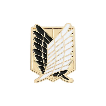 Attack on Titan Enamel Pin Badge - Anime Metal Lapel Pin for Bags, Backpacks & Fan Collectible Gift