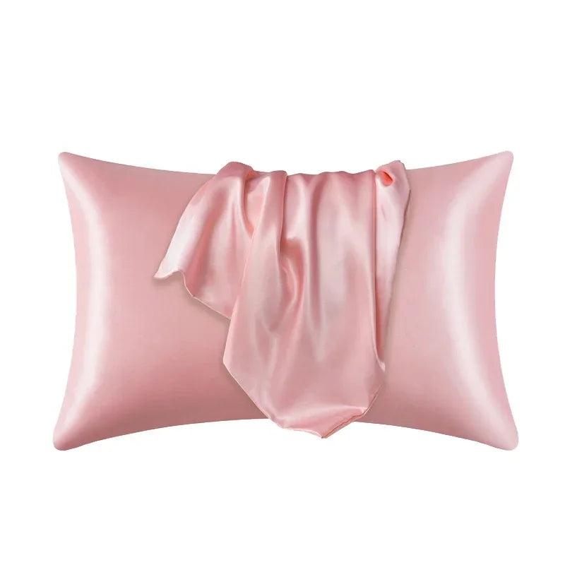 100% Natural Mulberry Silk Pillowcase - Real Silk Hair & Skin Care Bedding Cover with Custom Size Options
