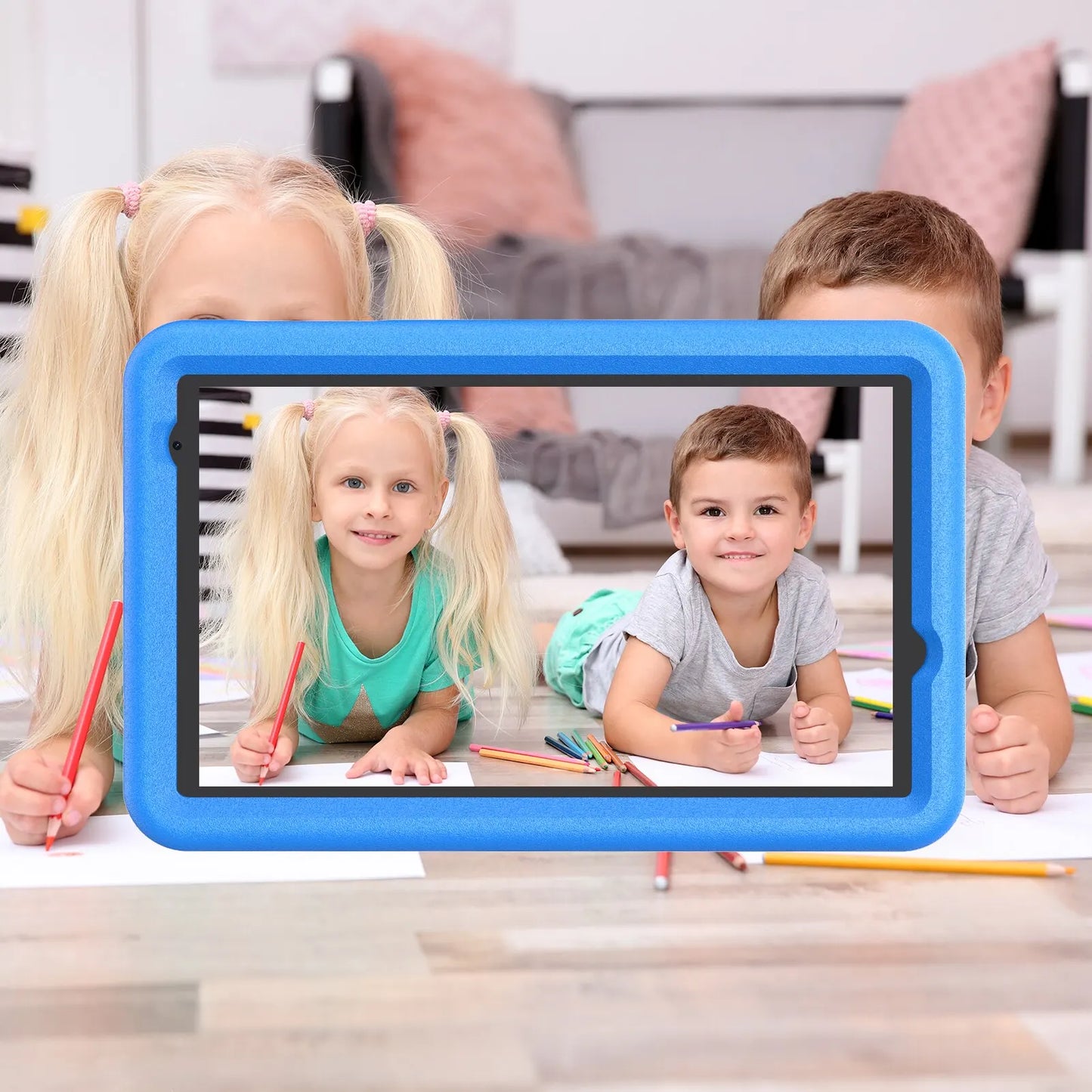 VASOUN Kids Tablet 8 Inch – Android 13, Quad-Core, 8GB RAM (4+4 Expand), 64GB ROM, 5000mAh, Dual Camera, WiFi, Parental Control
