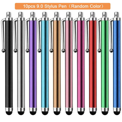 10PCS Universal Stylus Pen Set - Capacitive Touch Screen Drawing Pencil for iPhone, iPad, Samsung & Android Devices