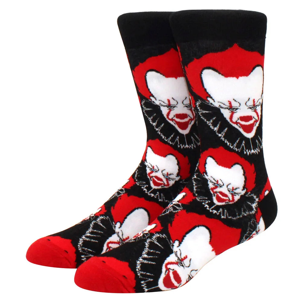 Men’s & Women’s Funny Beer Rainbow Socks – Skateboard Striped Pig Hip Hop Colorful Mid-Rise Casual Crew Cotton Socks, Unisex Fashion Novelty Socks