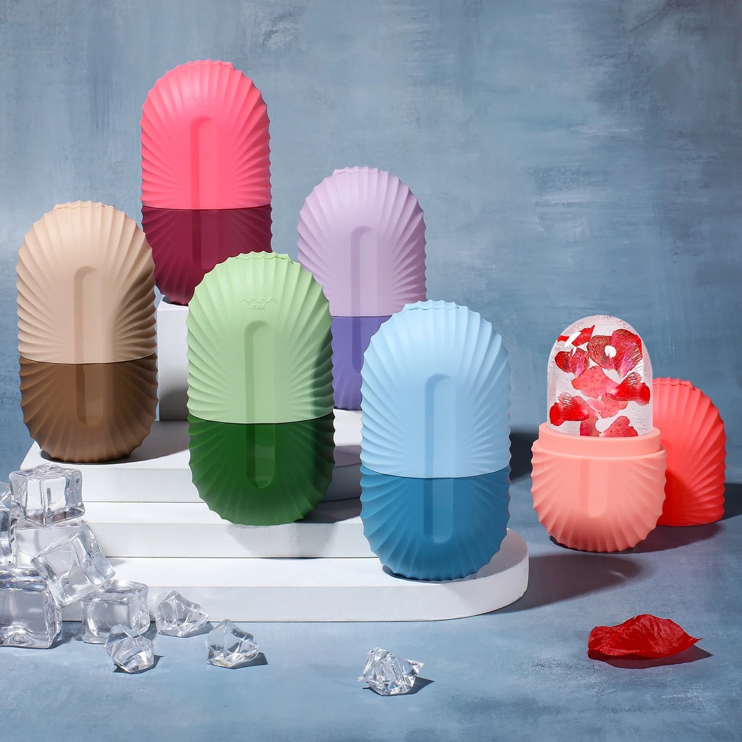 Ice Facial Roller Silicone Mold – Beauty Tool for Eye Puffiness, Pore Minimizing & Skin Massage