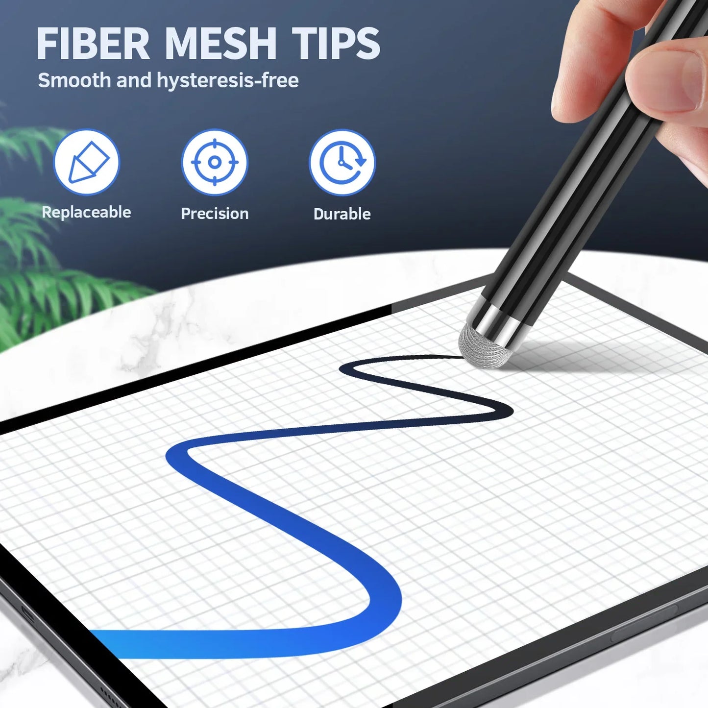 18.5cm Stylus Pen for iPhone, Samsung, and Tablets - Universal Capacitive Touch Screen Pencil for Drawing
