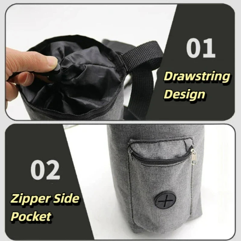Adjustable Drawstring Chalk Bag - Climbing & Weightlifting Magnesium Powder Pouch with Outdoor Storage Waist Bag