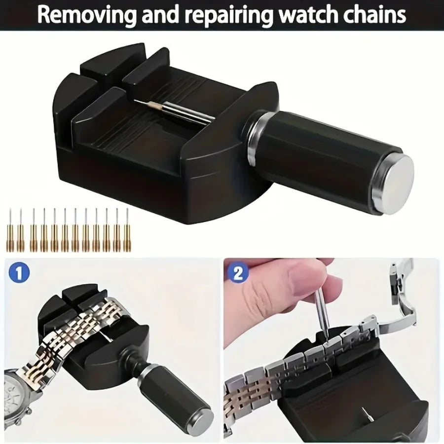 Watch Link Removal Tool Kit - Watch Band Pin Remover & Strap Adjustment Repair Tool Set