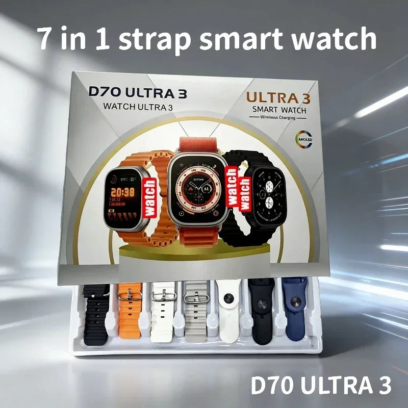 DT900 7-in-1 Smart Watch - Bluetooth Calling, Music, Wireless Charging & Fitness Tracker for Men and Women