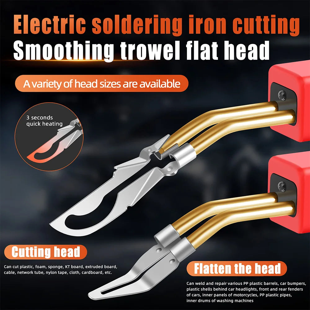 Plastic Welder Smoothing Tip - Car Bumper Dashboard Repair Welding Gun Accessory and Cutting Tool Nozzle