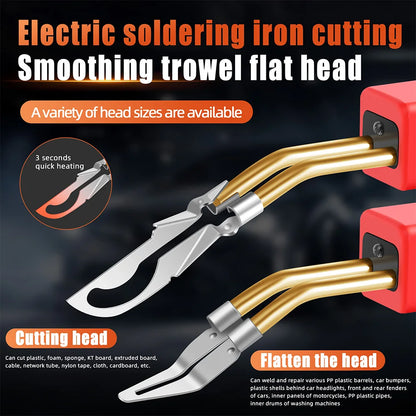 Plastic Welder Smoothing Tip - Car Bumper Dashboard Repair Welding Gun Accessory and Cutting Tool Nozzle