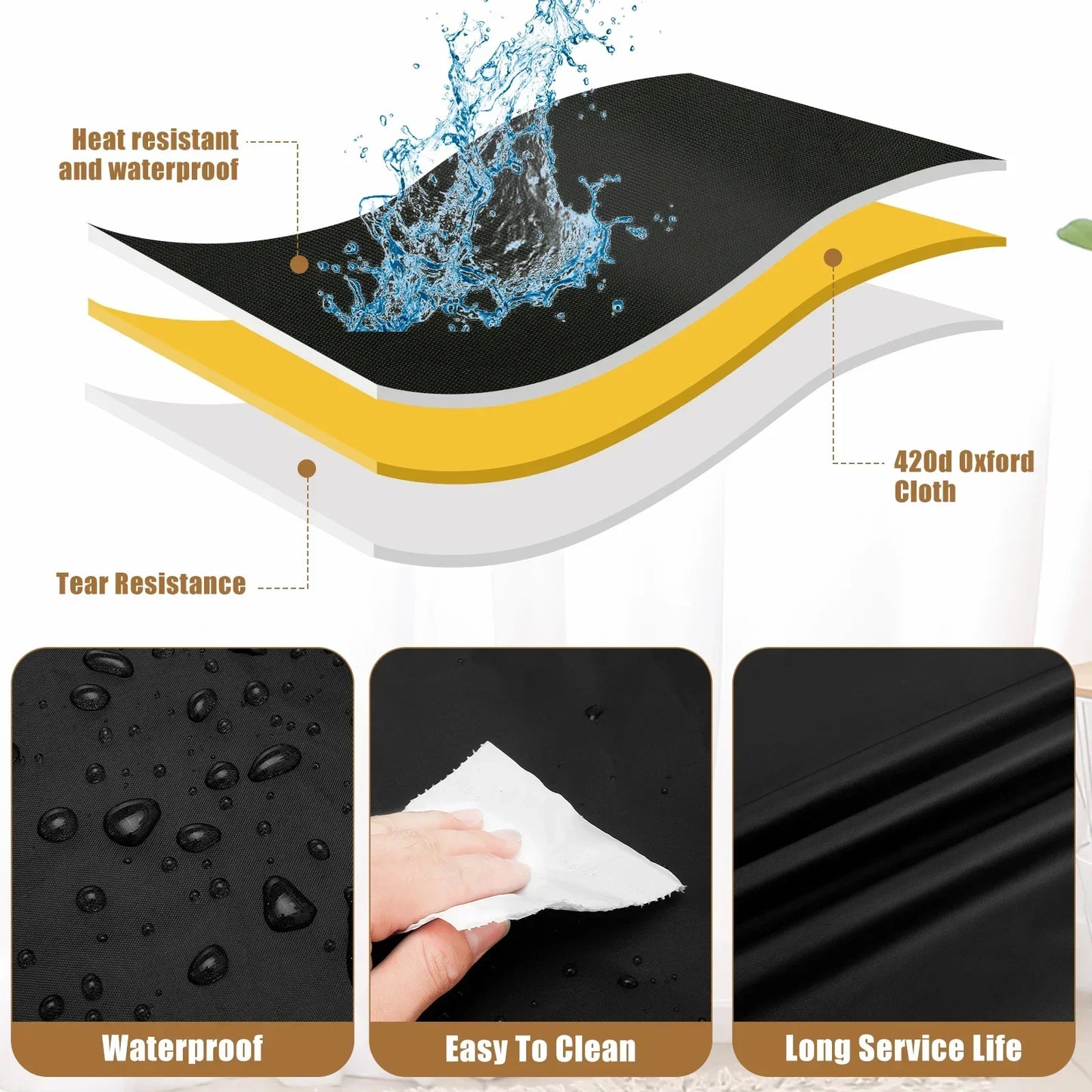 Waterproof Pizza Oven Cover for Ninja OO101 Woodfire 8-in-1 – Oxford Cloth BBQ Accessory