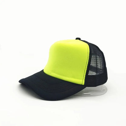 Custom Logo Mesh Trucker Cap - 5 Panel Snapback Baseball Hat for Men & Women Summer Sports Sun Hat