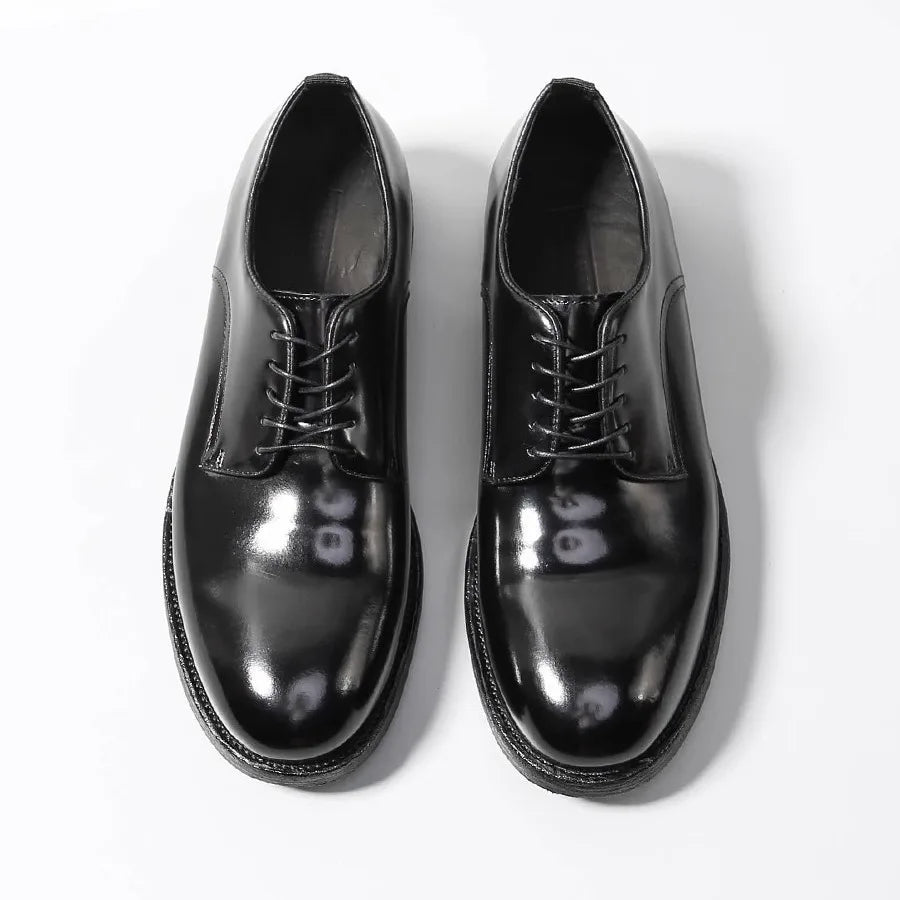 Men’s Horsehide Oxford Shoes - Handcrafted Goodyear Welt Premium Business and Wedding Dress Shoes