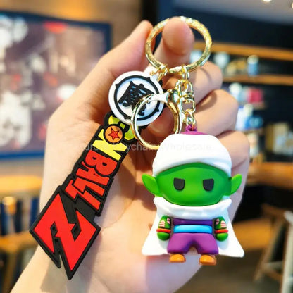 Dragon Ball Z Keychain – Super Saiyan Goku, Bulma, Broly, Piccolo & Majin Buu Car Pendant Toy Gift for Kids