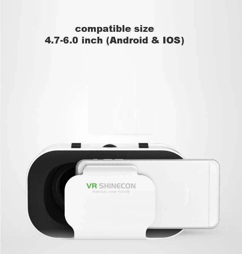 Shinecon 3D VR Glasses – Virtual Reality Headset with Controller for Smartphone Gaming