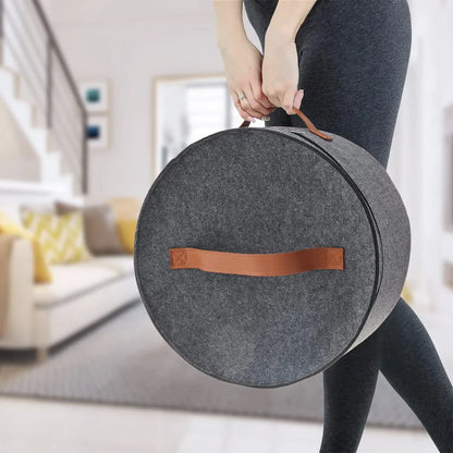 Felt Holder Bag - Large Capacity Storage Box for Household Goods, Sundries, Hats, Clothes, and Travel Essentials