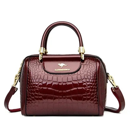Luxury Women’s Leather Casual Tote Bag – High Quality Large Shoulder & Crossbody Handbag
