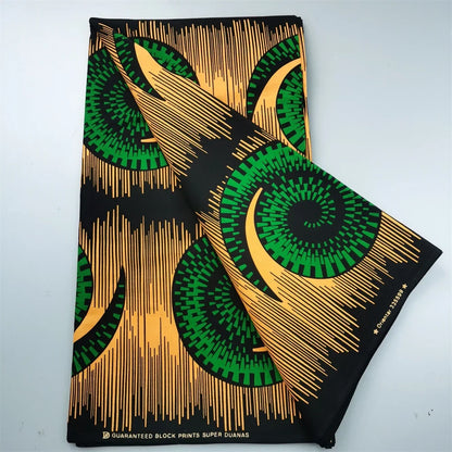 Guaranteed Veritable African Real Wax Fabric - 100% Cotton High Quality Ankara Pagne 6 Yards Nigerian Women’s Style Dress Material