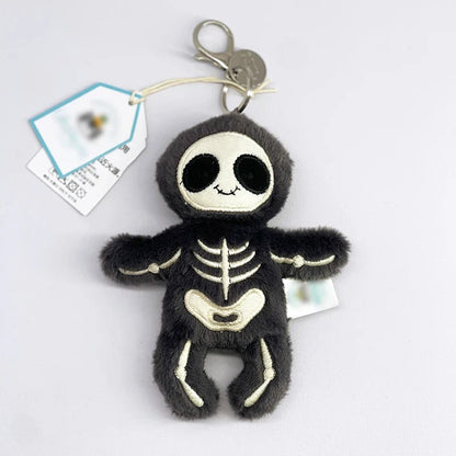 Cute Golf Ball Plush Keychain - Grape Jellyfish Hippo Elephant Bag Charm Mini Plush Toy Collection