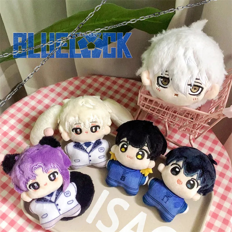 Mini Blue Lock Nagi Plush Keychain – Cute Anime Backpack Charm & Stuffed Doll Gift