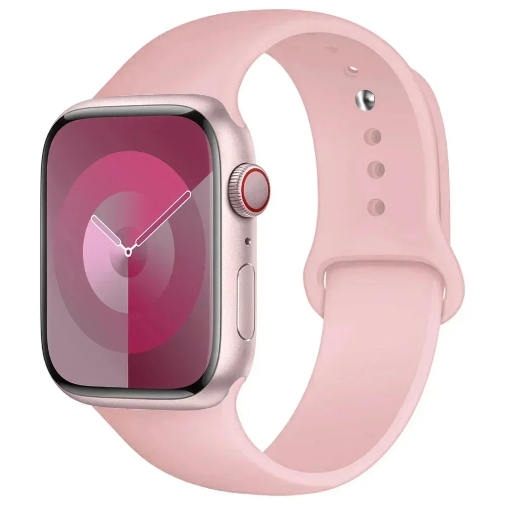 Silicone Sport Band for Apple Watch — Fits Ultra 2/3 & Series 11–SE (40–49mm)