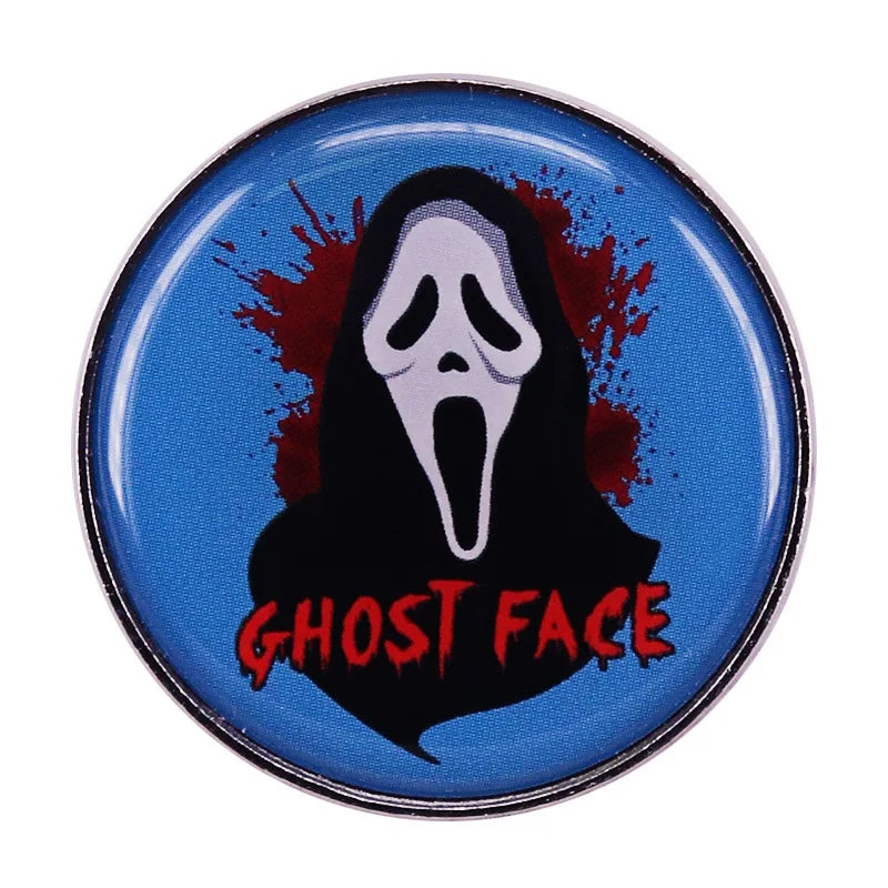 Classic Horror Skull Lapel Pin - Metal Dark Skull Brooch for Denim Jackets, Backpacks & Hat Decoration Gift