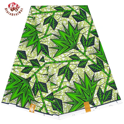 BintaRealWax Geometric Ankara Fabric - Polyester Sewing Cloth by the Yard FP6258