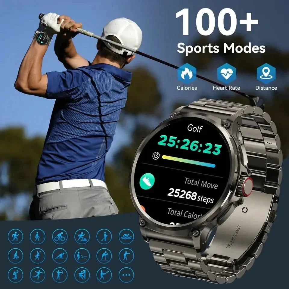1.85-Inch Ultra HD Smart Watch - GPS, Bluetooth Call, 710mAh Battery, Sports & Fitness Smartwatch for Huawei & Xiaomi