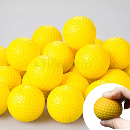 Soft PU Indoor Golf Balls - Yellow Practice Training Aid for Golfers & Gifts