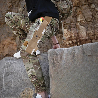 Tactical Drop Leg Water Bottle Holster - Thigh Pouch Belt Carrier Utility Bag