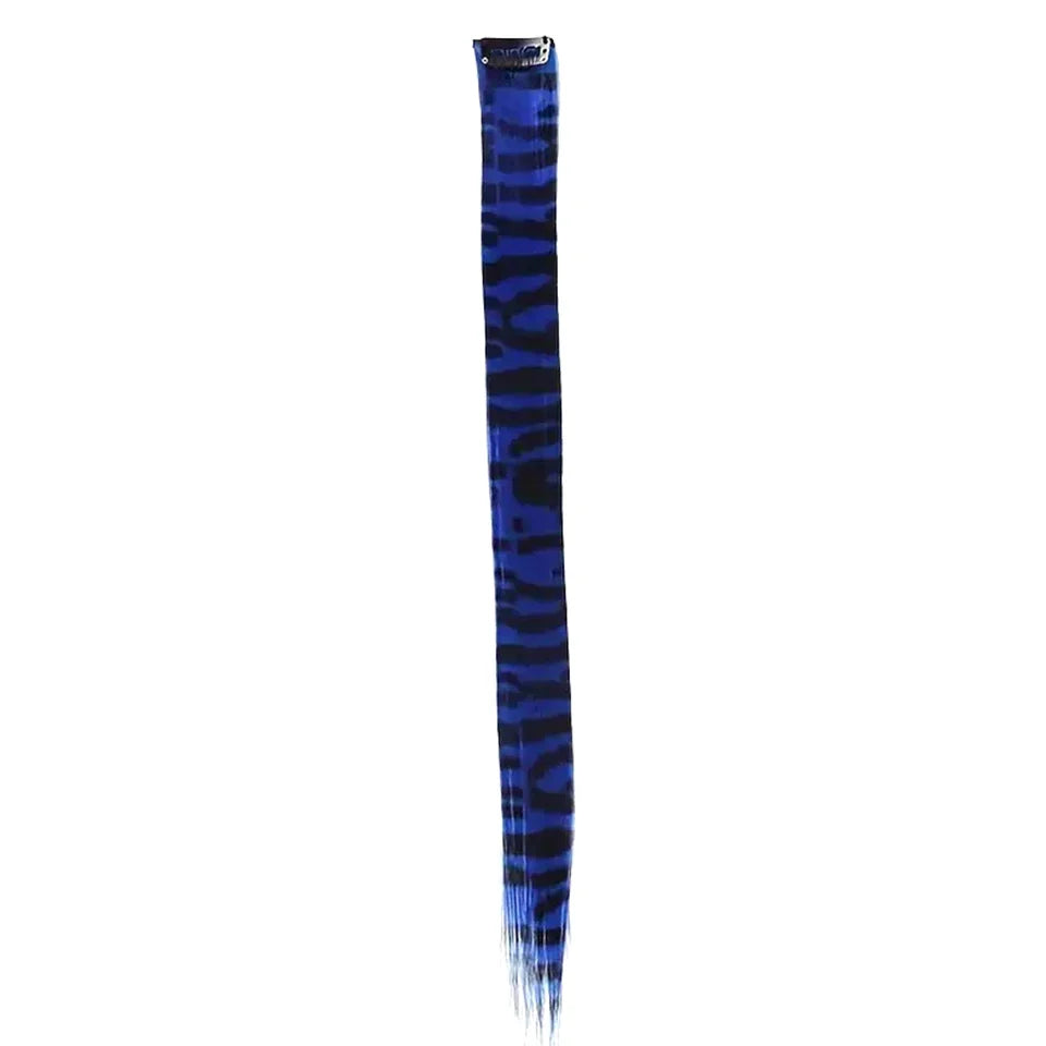Colorful Feather Hair Extension - Clip-In Synthetic Hairpiece for Women Cosplay Y2K Style