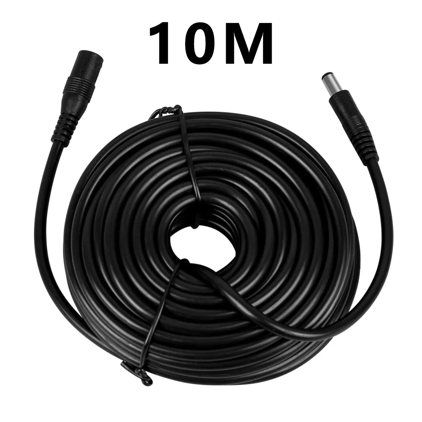 DC Power Extension Cable - 5.5x2.1mm Female to Male Connector Cord for LED Lights, CCTV & Power Adapter Devices
