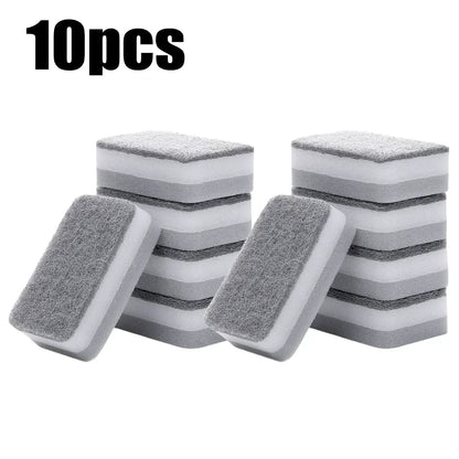 Magic 3-Layer Cleaning Sponges - Reusable Kitchen Scrubbing Pads for Pots, Pans & Dishwashing