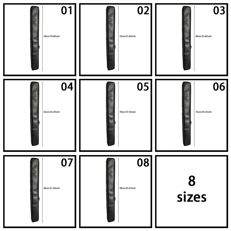 Waterproof Leather Instrument Bag - Thickened Vertical Storage Case for Flute, Piccolo, Saxophone & Wind Instruments