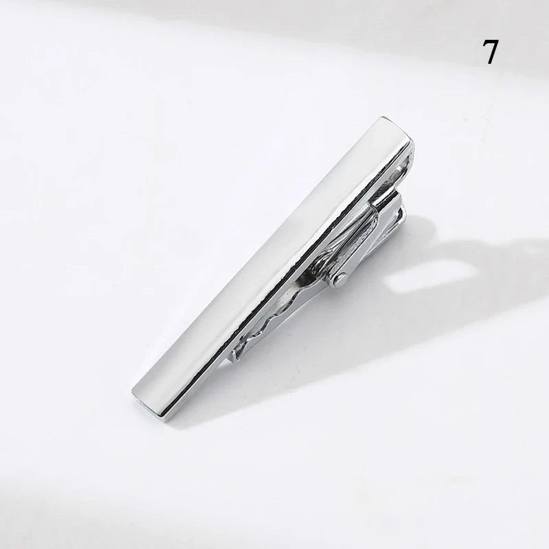 Men’s Fashion Tie Clip Pin - Metal Necktie Bar for Business, Wedding & Party Suit Accessories Gift