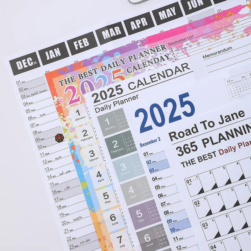 2024-2025 Kawaii Wall Calendar Planner – Large Schedule Organizer, To-Do List, Target Tracker, Office Supplies