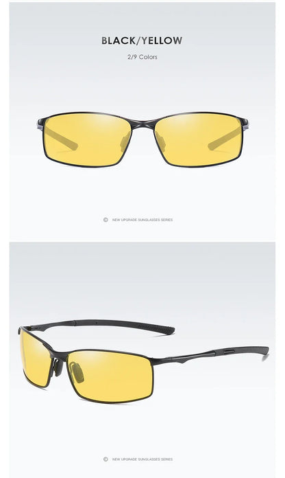 Aoron Polarized Sunglasses — Unisex Driving Mirror Sun Glasses with Metal Frame & UV400