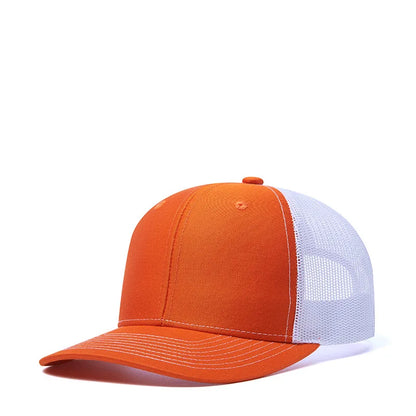 Custom Logo Snapback Hat - Embroidered Mesh Sports Cap for Men & Women, Adjustable Baseball Cap