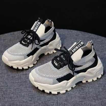 2023 Women's Green Platform Sneakers – Casual Chunky Trainers for Ladies