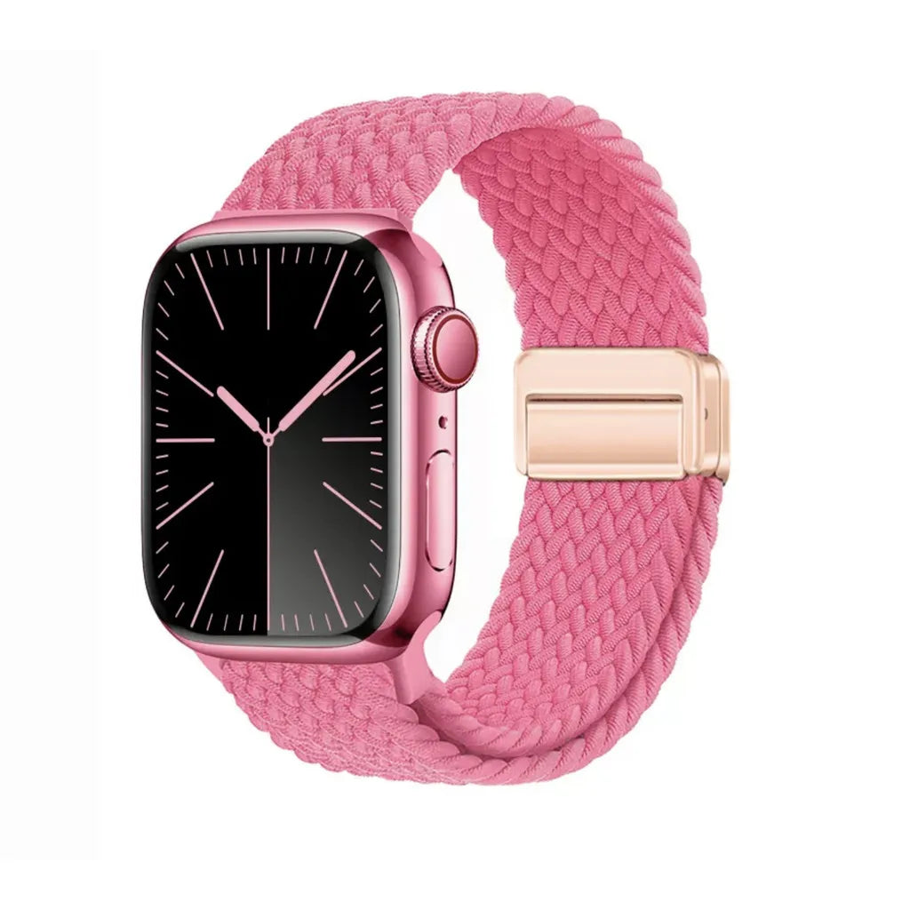 Nylon Braided Apple Watch Band - Durable Replacement Strap for Series 10/9/8/7/6/5/3 SE Ultra 49mm to 38mm