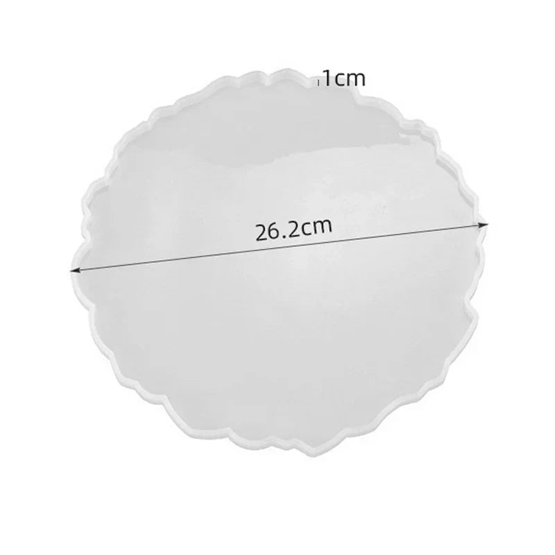 Large Rectangle Resin Tray Silicone Mold - DIY Epoxy Tea Plate Coaster Craft Making Mold