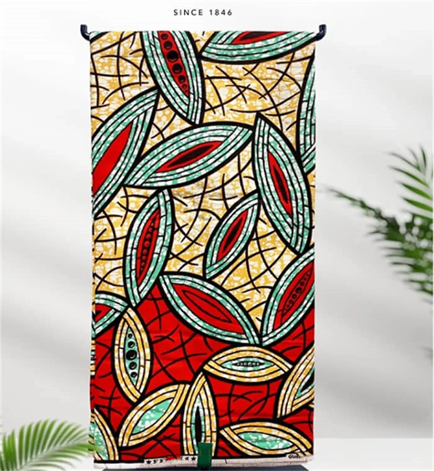 African Real Print Ankara Wax Fabric - Soft 100% Cotton Pagne 6 Yards