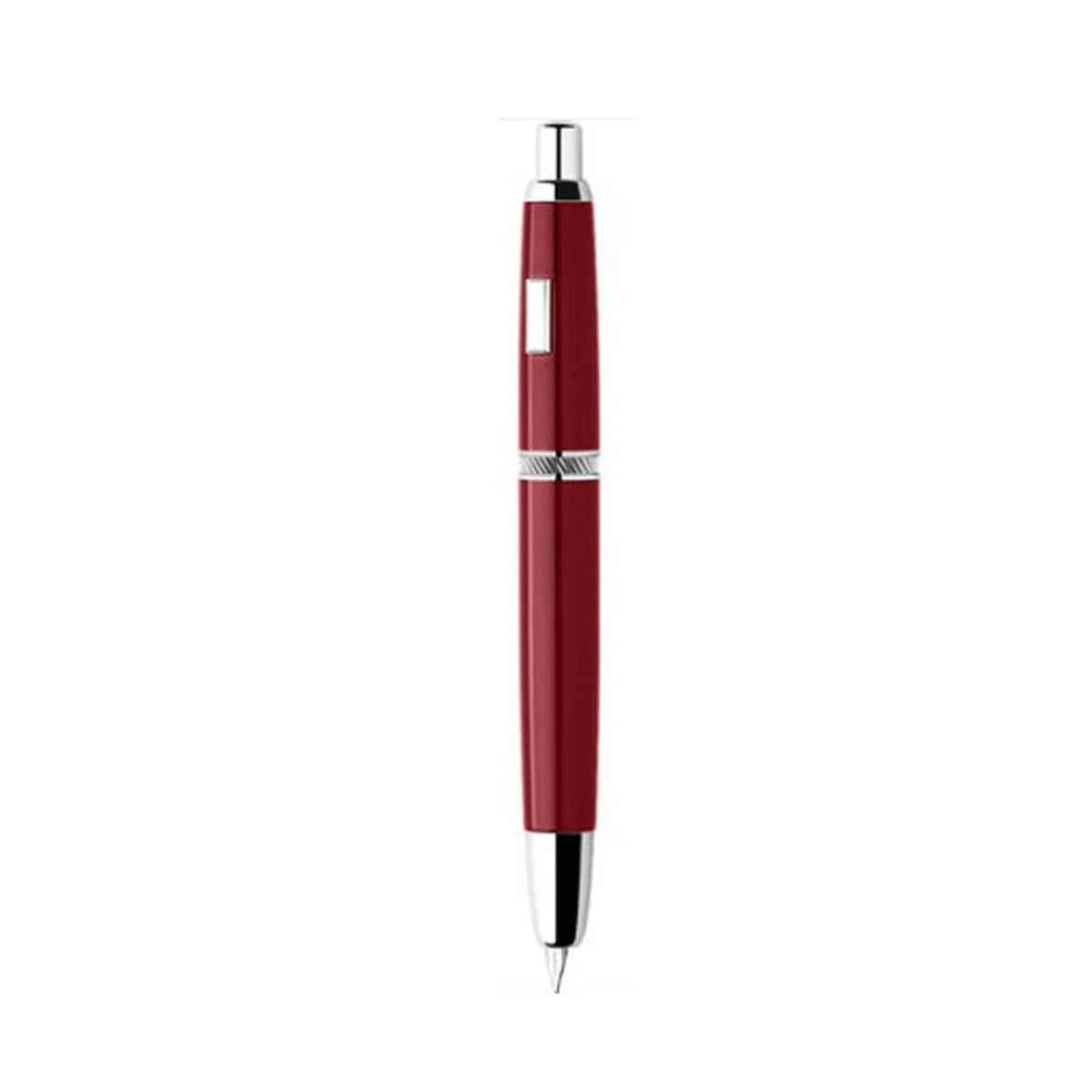 Majohn A1 Press Fountain Pen - Retractable EF Nib 0.4mm, Metal Matte Black Ink Pen with Converter, Ideal Student Gift